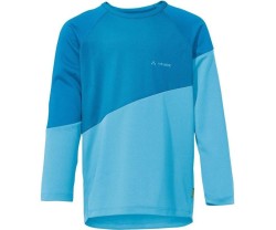 Pyöräilypaita Vaude Lasten Moab LS T-Shirt Icicle